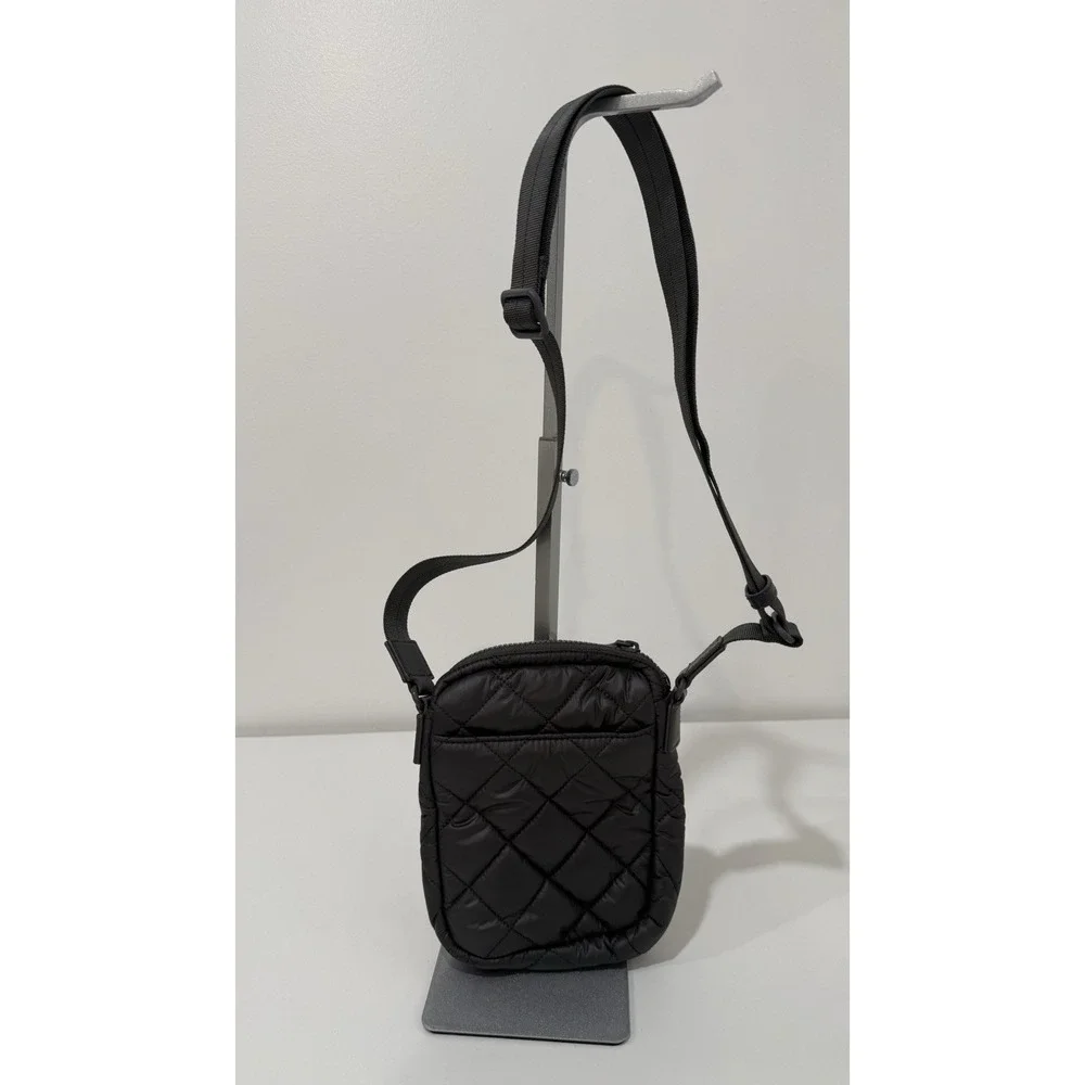 QUINCE TRANSIT QUILTED PHONE CROSSBODY Shoulder HANDBAG PURSE Charcoal